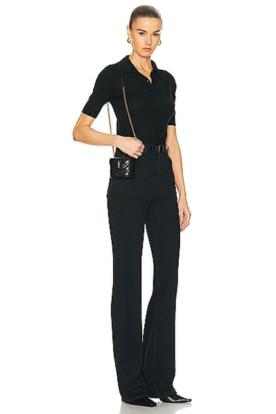 Saint Laurent Micro June Box Bag In Noir