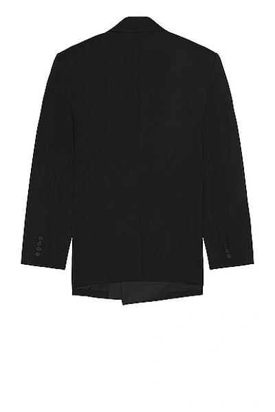 Saint Laurent Veste Sue Basculee In Noir