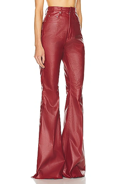 Shop Rick Owens Bolan Bootcut Pants In Cardinal Red