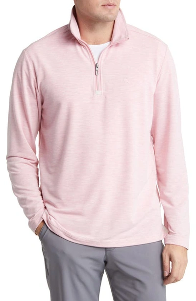Shop Tommy Bahama New Coasta Vera Half Zip Sweatshirt In Pink Confetti