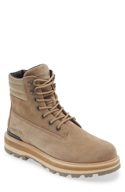 Shop Moncler Peka Hiking Boot In Coriander