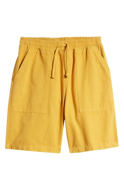 Shop Service Works Organic Cotton Canvas Chef Shorts In Gold