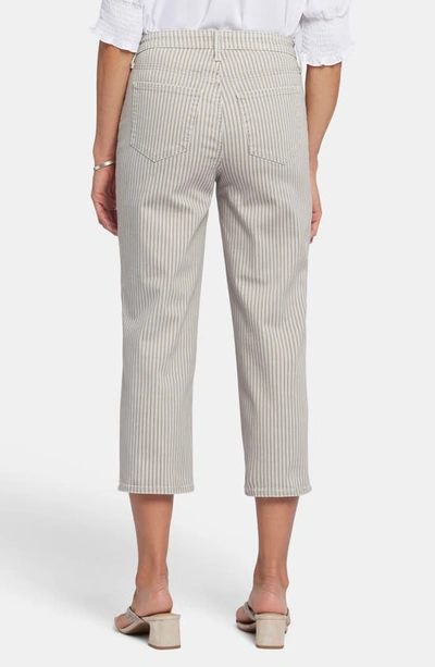 Nydj Joni High Waist Relaxed Capri Jeans In Sandbar Stripe