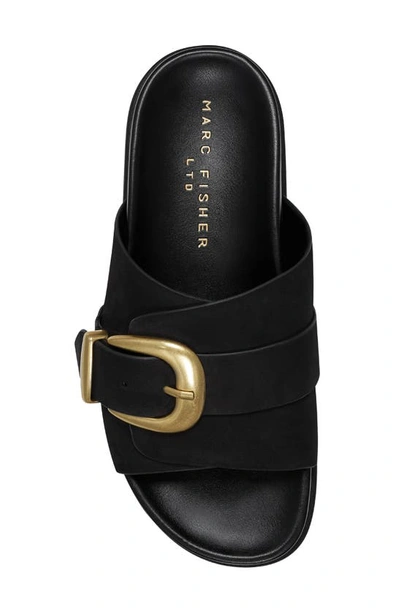 Shop Marc Fisher Ltd Hattie Slide Sandal In Black