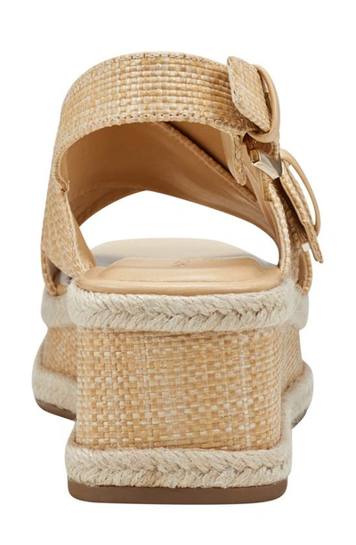 Marc Fisher Ltd Renda Slingback Espadrille Platform Wedge Sandal In Light Natural 110