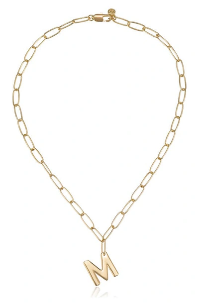 Shop Ettika Initial Pendant Necklace In Gold - M