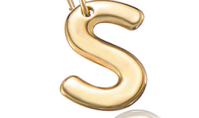 Ettika Paperclip Chain Initial Necklace In Gold - S