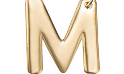 Ettika Initial Pendant Necklace In Gold - M