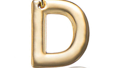 Ettika Paperclip Chain Initial Necklace In Gold - D
