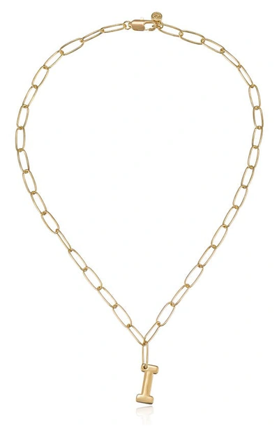 Shop Ettika Initial Pendant Necklace In Gold - I
