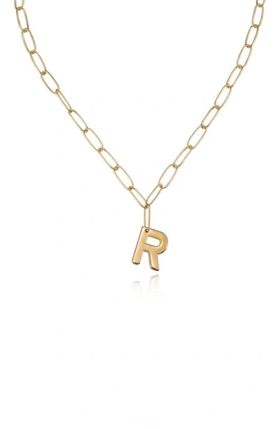 Ettika Initial Pendant Necklace In Gold - R