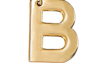 Ettika Paperclip Chain Initial Necklace In Gold - B