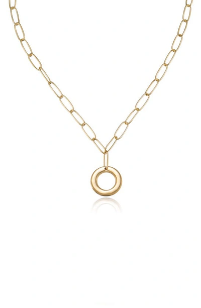 Shop Ettika Initial Pendant Necklace In Gold - O