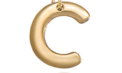 Shop Ettika Initial Pendant Necklace In Gold - C