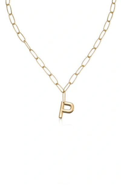 Shop Ettika Initial Pendant Necklace In Gold - P