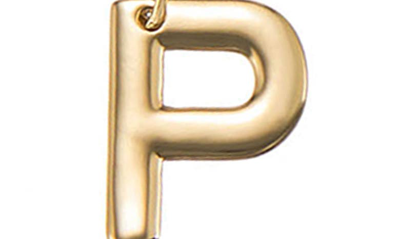 Ettika Paperclip Chain Initial Necklace In Gold - P