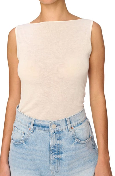 Shop Dl1961 Sleeveless Sweater In Cream (knit)