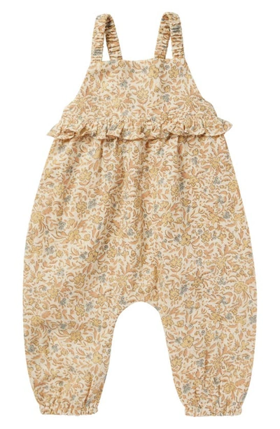 Shop Rylee + Cru Kinsley Floral Ruffle Cotton Romper In Blossom