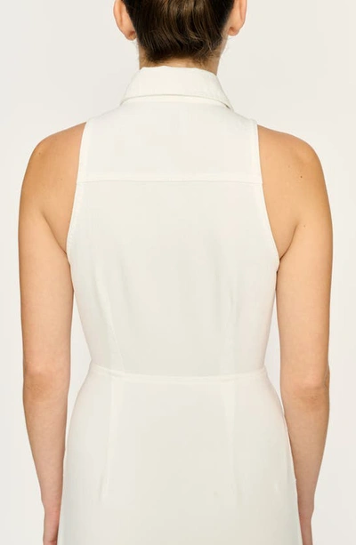 Shop Dl1961 Daphne Sleeveless Midi Shirtdress In White (vintage)
