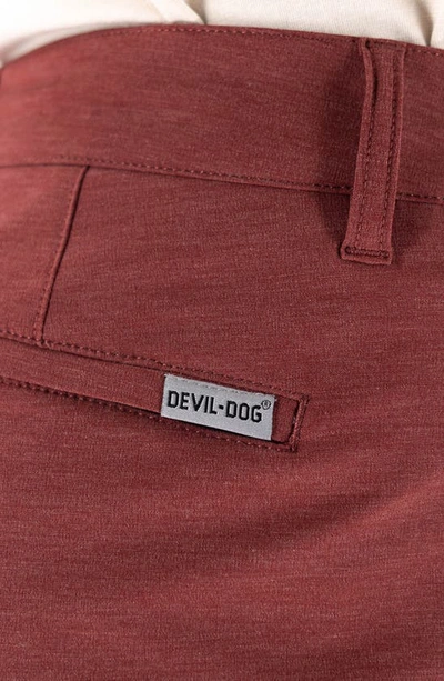 Devil-dog Dungarees 8" Hybrid Shorts In Port
