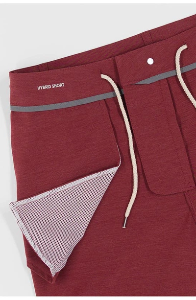 Devil-dog Dungarees 8" Hybrid Shorts In Port