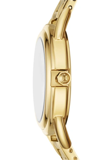 Shop Tory Burch The Miller Moon Phase Bracelet Watch, 34mm In Gold