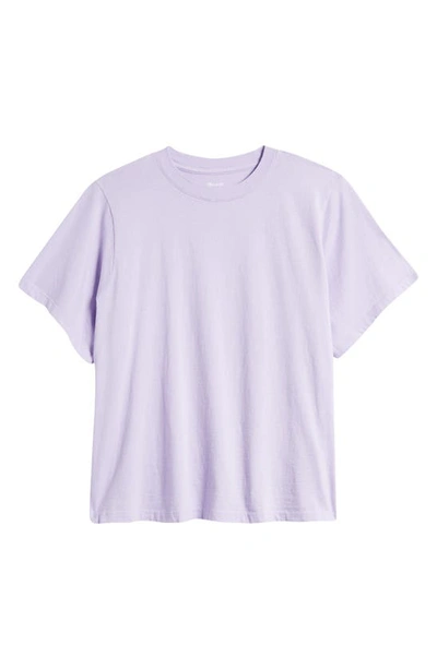 Shop Madewell Bella Cotton Jersey T-shirt In Subtle Lavender