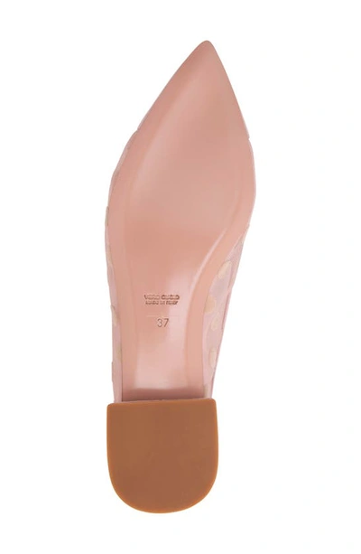 Beautiisoles Blake Pointed Cap Toe Flat In Light Pink
