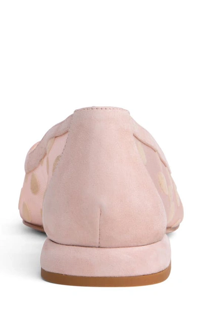 Beautiisoles Blake Pointed Cap Toe Flat In Light Pink
