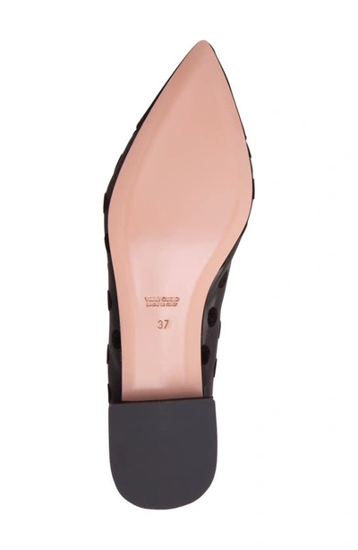 Beautiisoles Blake Pointed Cap Toe Flat In Black