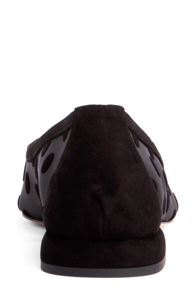 Beautiisoles Blake Pointed Cap Toe Flat In Black