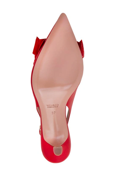 Shop Beautiisoles Fiorella Slingback Pointed Toe Pump In Red