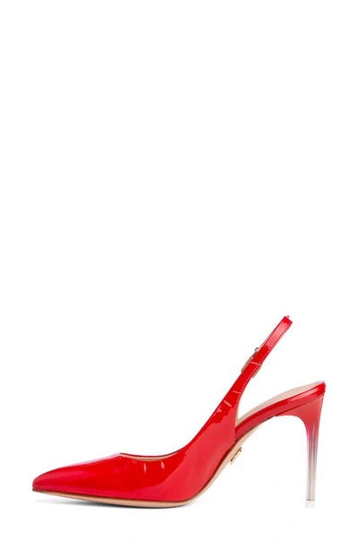 Shop Beautiisoles Marjorie Slingback Pointed Toe Pump In Red