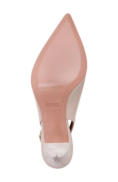 Beautiisoles Marjorie Slingback Pointed Toe Pump In Beige