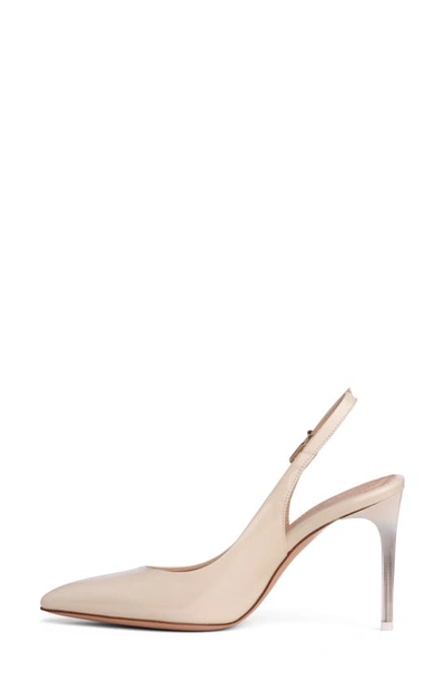 Beautiisoles Marjorie Slingback Pointed Toe Pump In Beige
