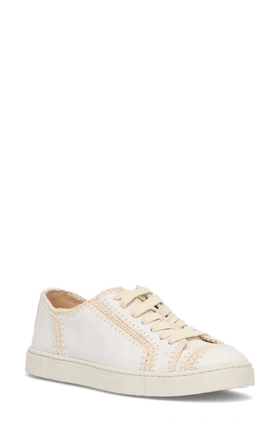 Shop Frye Ivy Crochet Low Top Sneaker In White