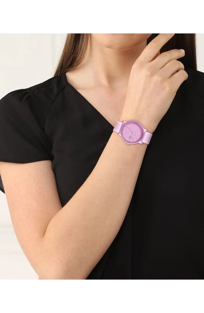 Shop Lacoste L12.12 Silicone Strap Watch, 36mm In Pink