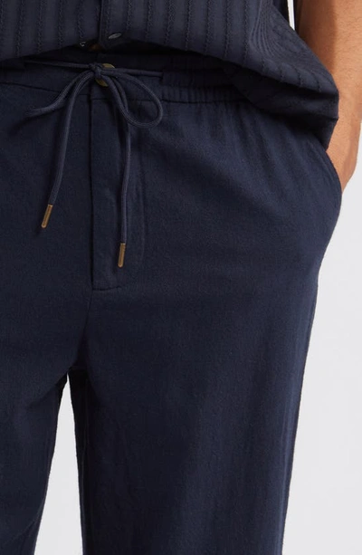 Rails Callum Cotton & Linen Pants In Deep Meridian