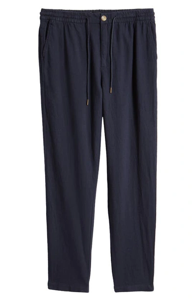 Rails Callum Cotton & Linen Pants In Deep Meridian
