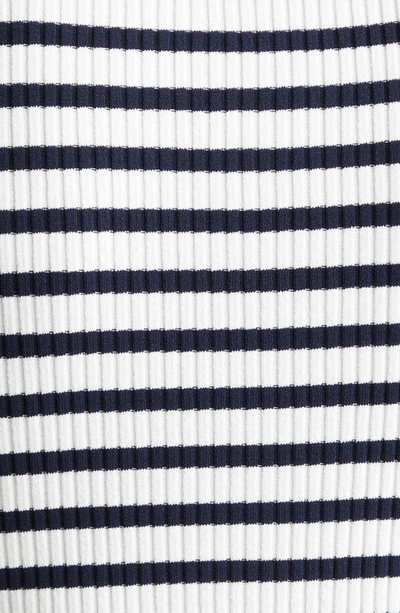 Shop A.l.c Darcy Stripe Midi Sweater Dress In Navy/ Bone