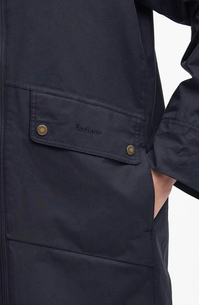 Barbour Heron Waterproof Jacket In Dark Navy