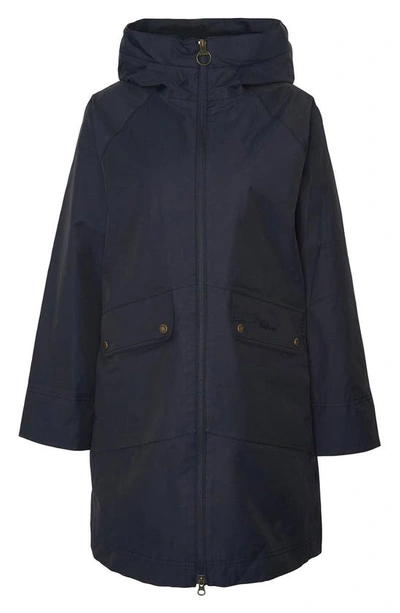 Shop Barbour Heron Waterproof Jacket In Dark Navy