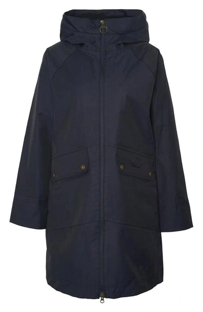 Barbour Heron Waterproof Jacket In Dark Navy