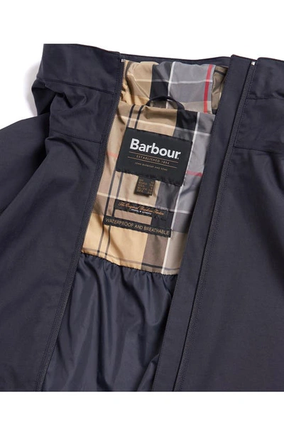 Shop Barbour Heron Waterproof Jacket In Dark Navy