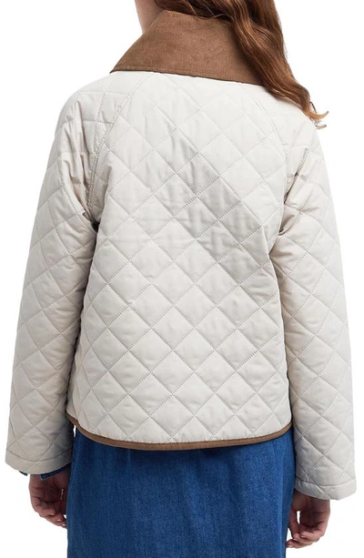 Shop Barbour Gosford Quilted Jacket In Ivory/ French Oak