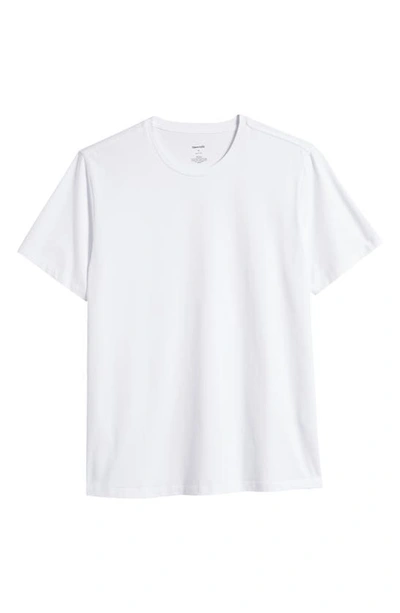 Shop Open Edit Crewneck Stretch Cotton T-shirt In White