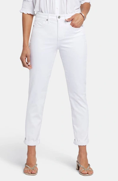 Shop Nydj Margot Girlfriend Jeans In Optic White