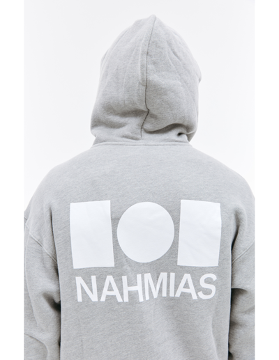 Shop Nahmias Zip Up Hoodie In Grey