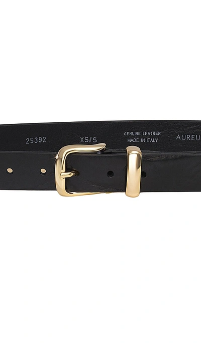 Shop Aureum Gold Tip Belt In 黑色