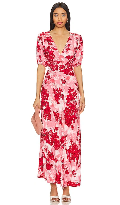 Shop Faithfull The Brand Las Mayas Midi Dress In Rosella Floral